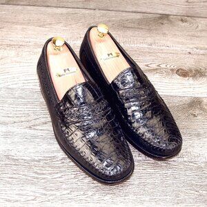 $499 Nordstrom Florsheim Imperial CAIMAN Alligator 8 EEE Wide * add $15 Trees